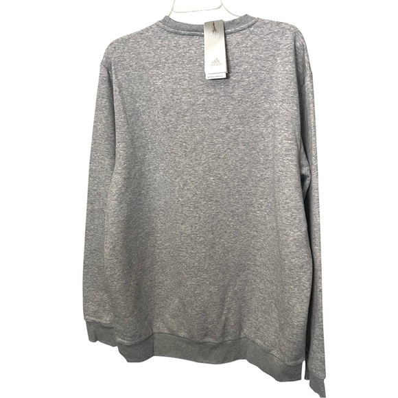 Adidas Mens Gray Sweatshirt Size XL New - Picture 3 of 7